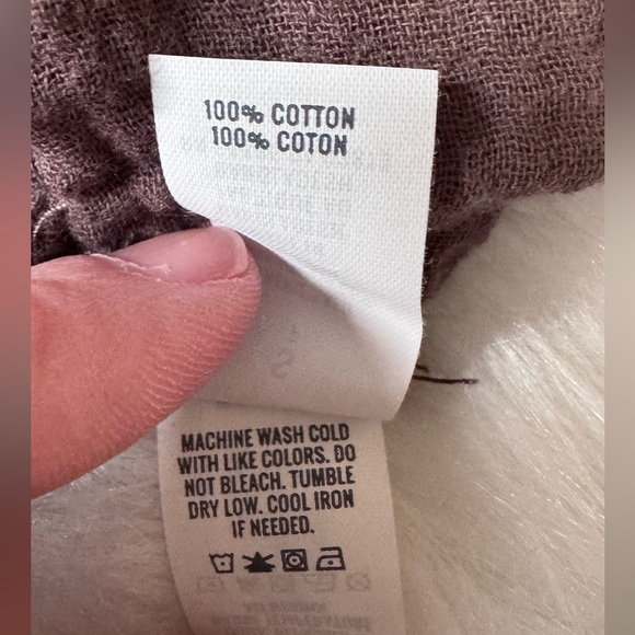 Aerie Lightweight Rolled Leg Gauze Cotton Tie Knot Overalls
Size Small Brown - Picture 9 of 10